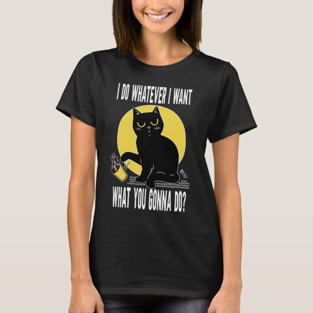 Camiseta Black Cat Women (Anverso)
