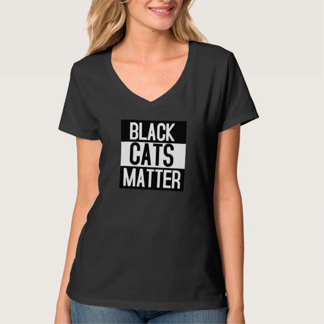 Camiseta Black Cats Matter   Animal Kitty (Anverso)