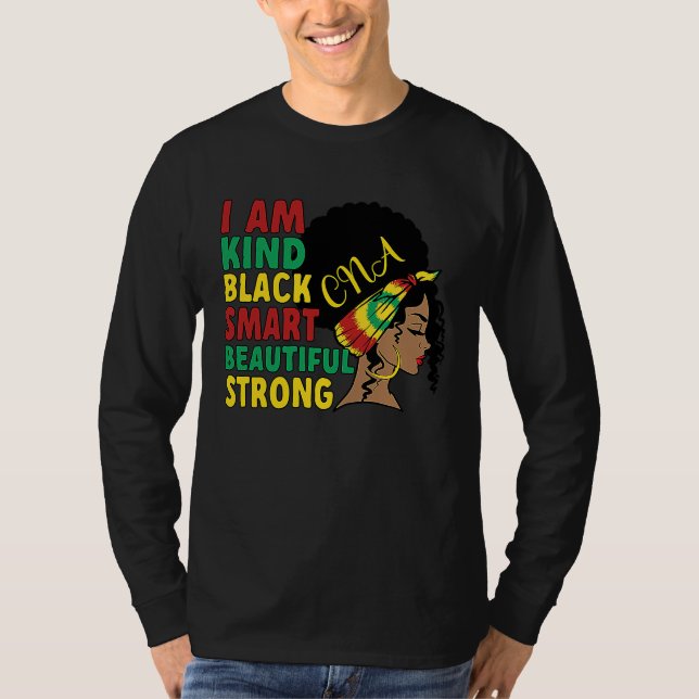 Camiseta Black Certified Nursing Assistant African American (Anverso)