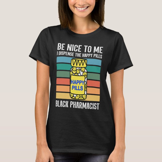 Camiseta Black chemist pharmacist tech African American pha (Anverso)