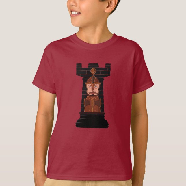 Camiseta Black Chess Rook (Anverso)