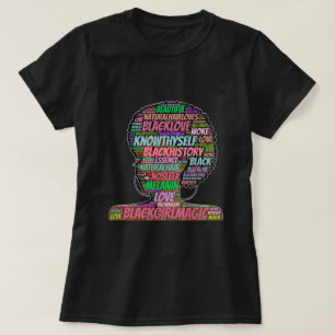 Camiseta Black Chica Magic Word Cloud T-Shirt