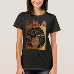 Camiseta Black CNA Auxiliar de Enfermería Afro Mujeres Hist