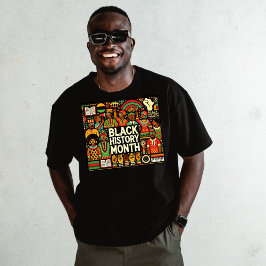 Camiseta Black Colorful Afro Culture Graphics