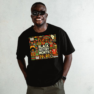 Camiseta Black Colorful Afro Culture Graphics
