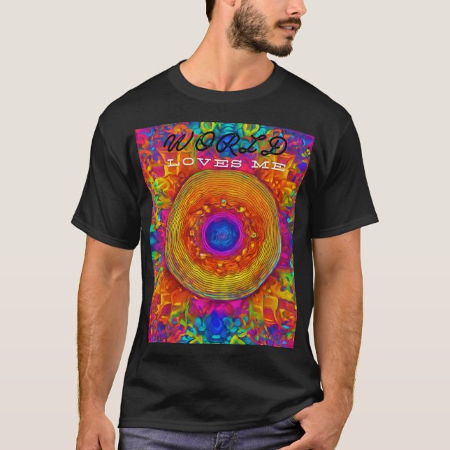 CAMISETA BLACK COLORFUL RANG T-SHIRT (Anverso)