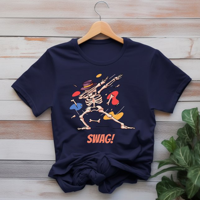 Camiseta Black Colorful Skull Pose (Subido por el creador)