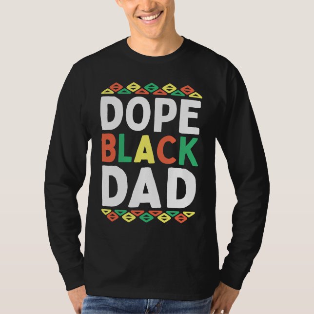Camiseta Black Dad African American Black History Month Pri (Anverso)