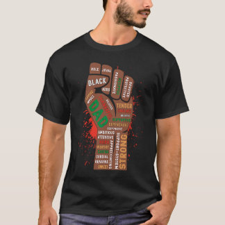 Camiseta Black Dad Hand Fist BHM Orgullo afroamericano