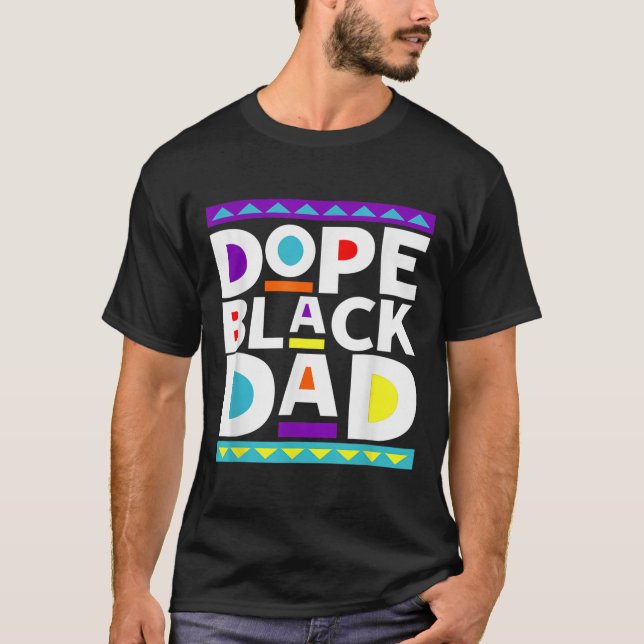 Camiseta Black Dad New Dad Fathers Day Gift African America (Anverso)