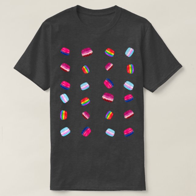 Camiseta BLACK de las hamburguesas LGBT (Diseño del anverso)