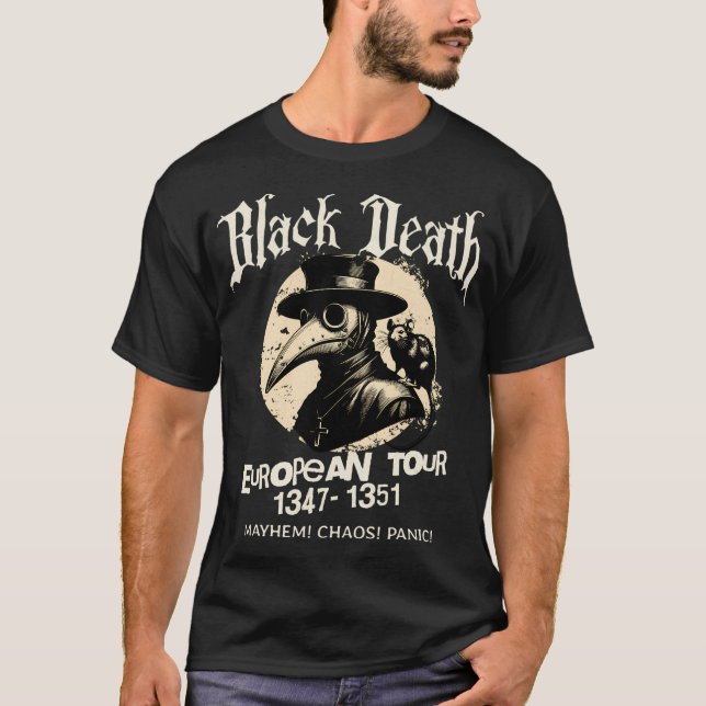 Camiseta Black Death European Tour (Anverso)