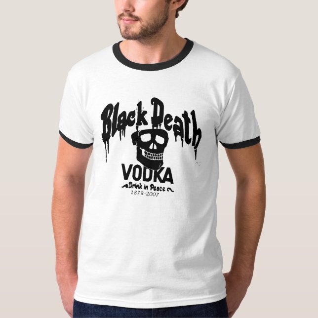Camiseta black death vodka (Anverso)
