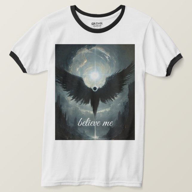 Camiseta Black Devil Graphic Tee - Edgy Streetwear | Oscuro (Anverso del diseño)