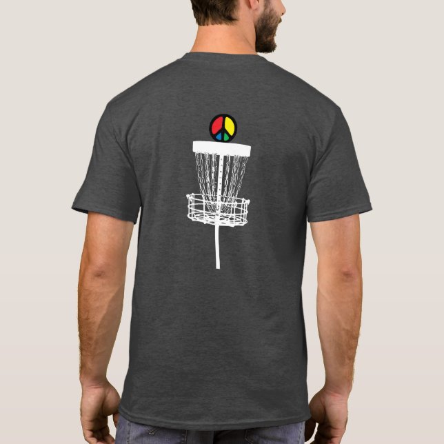 Camiseta Black Disk Golf Mens T (Reverso)