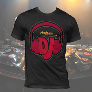 Camiseta Black DJ Tee personalizado