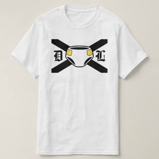 Camiseta BLACK DL FLAG (Diseño del anverso)