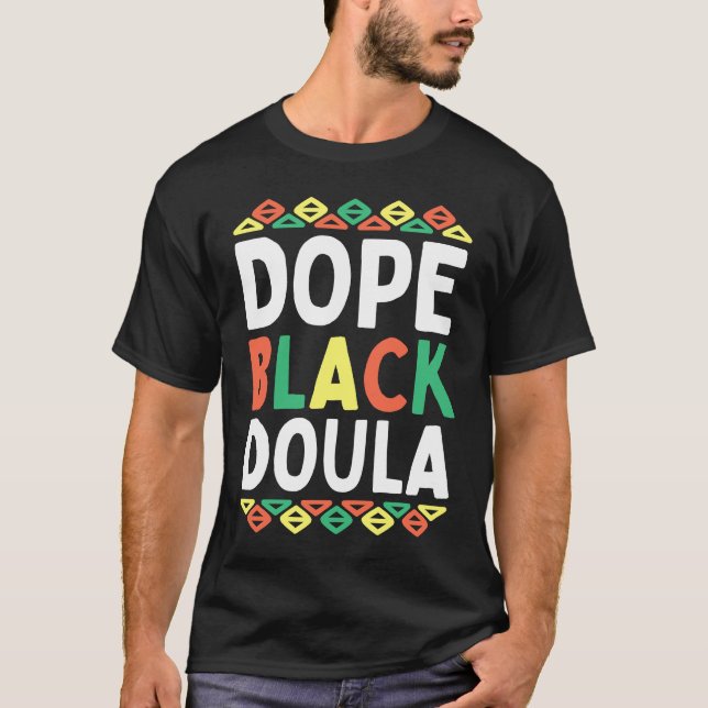 Camiseta Black Doula African American Black History Month P (Anverso)