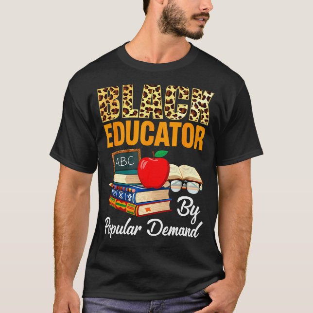 Camiseta Black Educator Black History Month African America (Anverso)