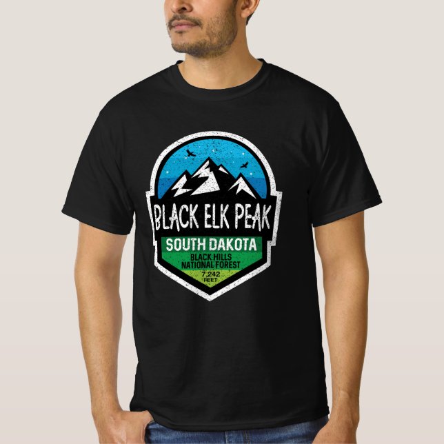 Camiseta Black Elk Peak South Dakota Mountain Adventure (Anverso)