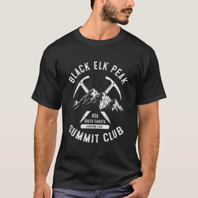 Camiseta Black Elk Peak Summit Club I Climbed Black Elk Pea (Anverso)