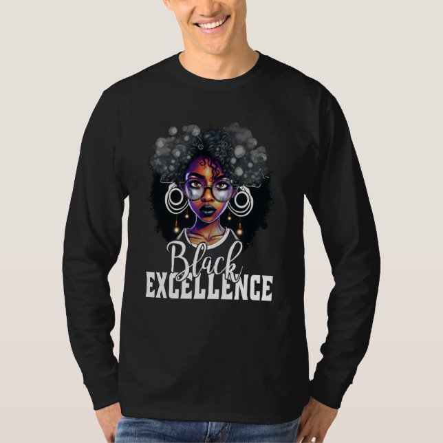 Camiseta Black Excellence African Pride Black History Month (Anverso)