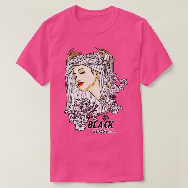 Camiseta Black Eyes Pink (Diseño del anverso)