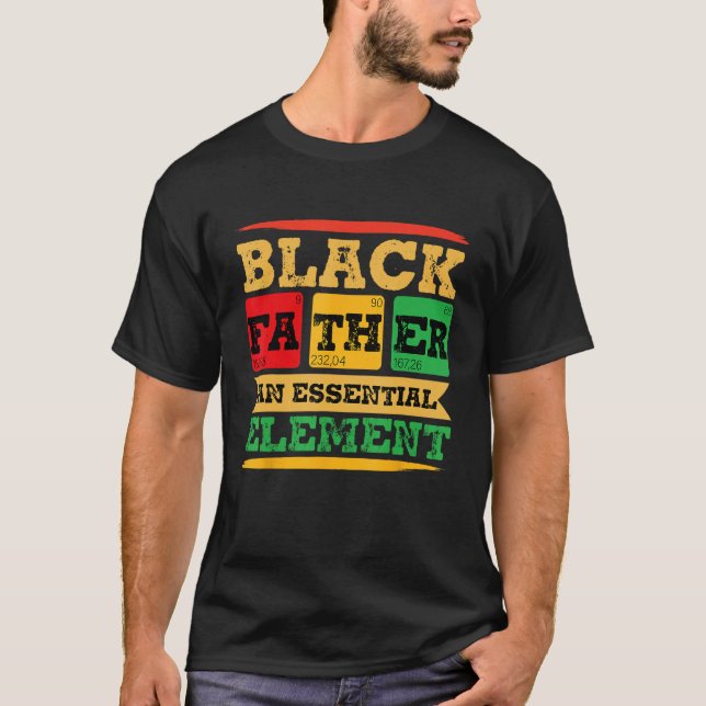 Camiseta Black Father Essential Element Father s Day  Black (Anverso)