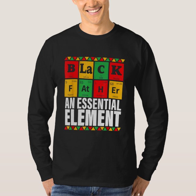 Camiseta Black Father The Essential Element Father s Day (Anverso)