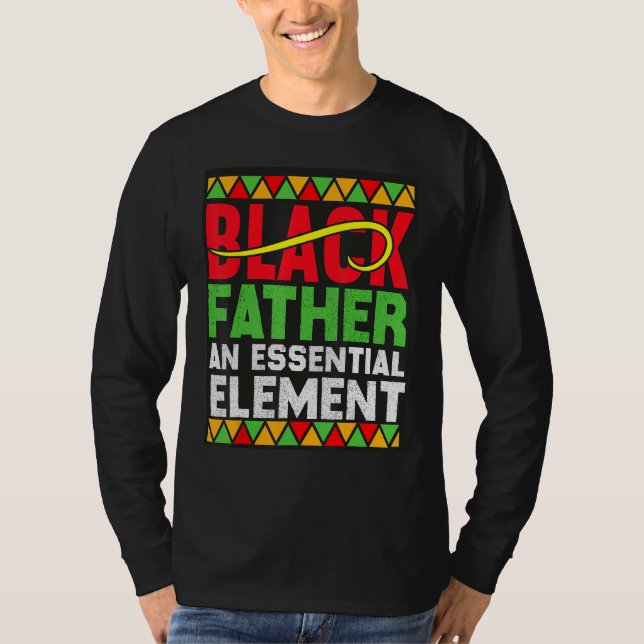 Camiseta Black Father The Essential Element Father s Day  D (Anverso)