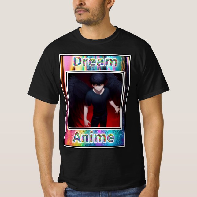 Camiseta Black Feather Dream Anime (Anverso)