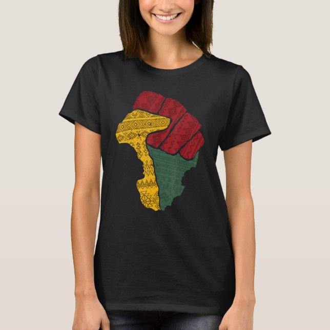 Camiseta Black Fist Shirt African American Pride Black Hist (Anverso)
