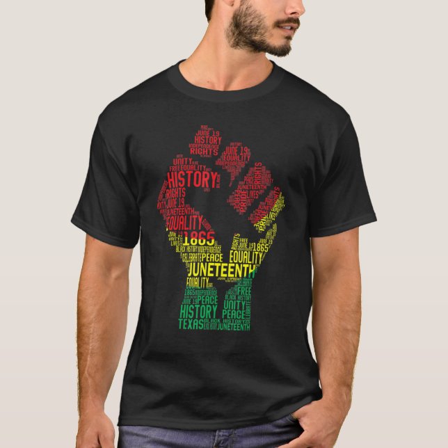 Camiseta Black Fist Shirt African American Pride Black Hist (Anverso)