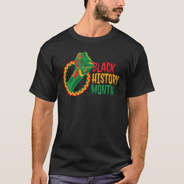Camiseta Black Fist Shirt African American Pride Black Hist (Anverso)