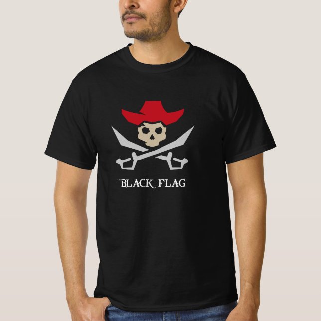 Camiseta Black Flag Pirate Skull (Anverso)
