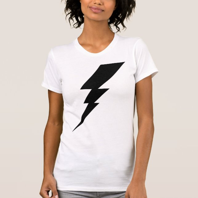 Camiseta Black Flash Lightning Bolt de mujeres (Anverso)