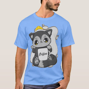 Camiseta Black Fox For Coffee Lover And Construction Worker