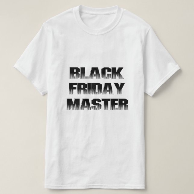 Camiseta Black Friday Master (Diseño del anverso)