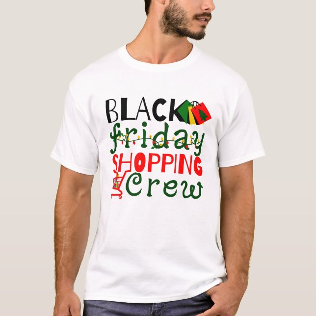 Camiseta Black Friday Shopping Crew (Anverso)