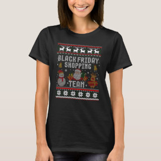Camiseta Black Friday Shopping Team  Christmas Ugly Xmas Sw