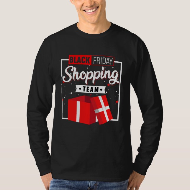 Camiseta Black Friday Shopping Team  Matching Couples (Anverso)