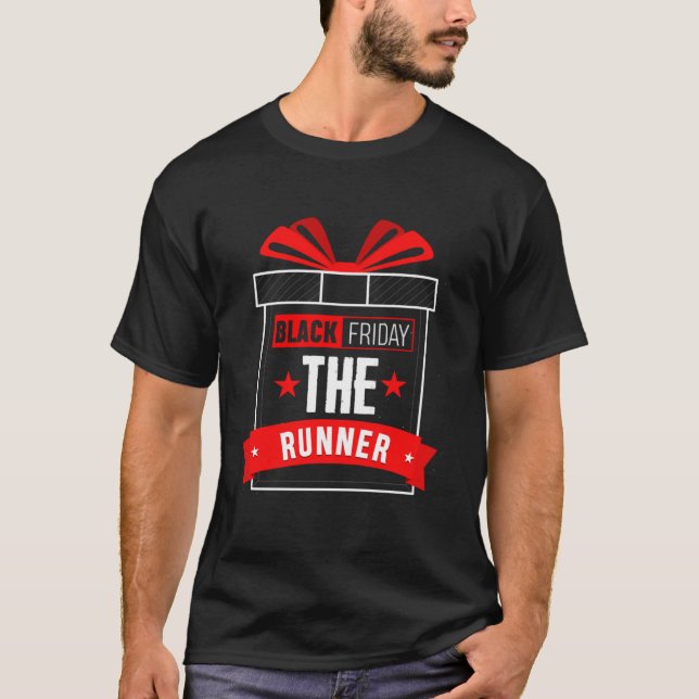 Camiseta Black Friday Shopping Team Runner Matching Couples (Anverso)