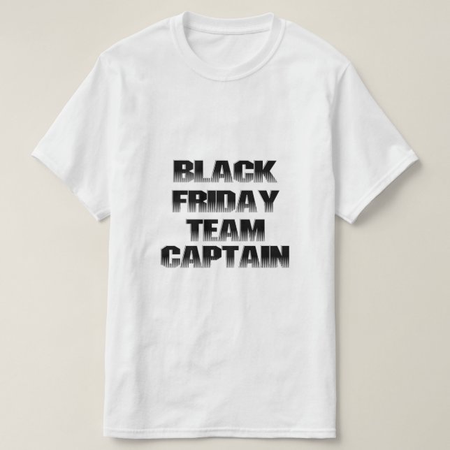 Camiseta Black Friday Team Captain (Diseño del anverso)