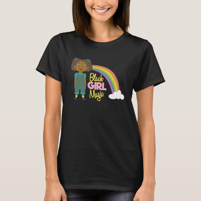 Camiseta Black Girl Magic Melanin Pride African Afro Queen  (Anverso)
