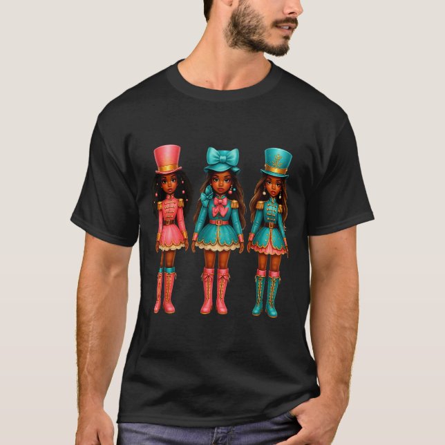 Camiseta Black Girl Nutcracker Christmas Nk Nutcracker Xmas (Anverso)