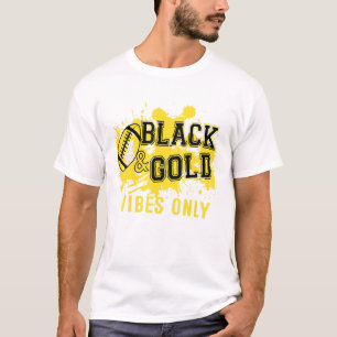 Camiseta Black Gold Game Day For High School Football Group