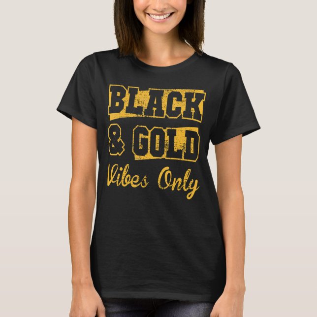 Camiseta Black&Gold Game Day Group High School (Anverso)