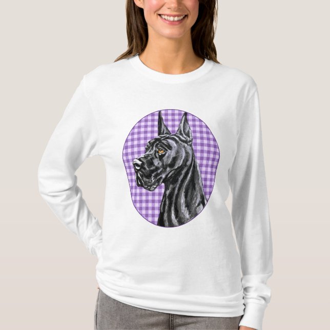 Camiseta Black Great Dane Check (Anverso)