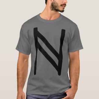 Camiseta Black Hagalaz Rune Paintcel Versión 2