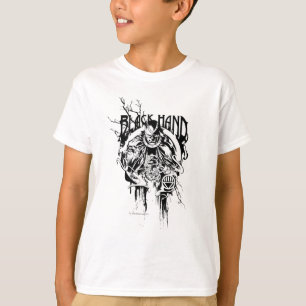 Camiseta Black Hand 0 Graphic Collage, Black and White